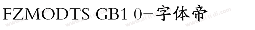 FZMODTS GB1 0字体转换